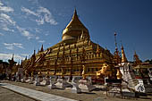 Bagan Myanmar. Shwezigon pagoda.  